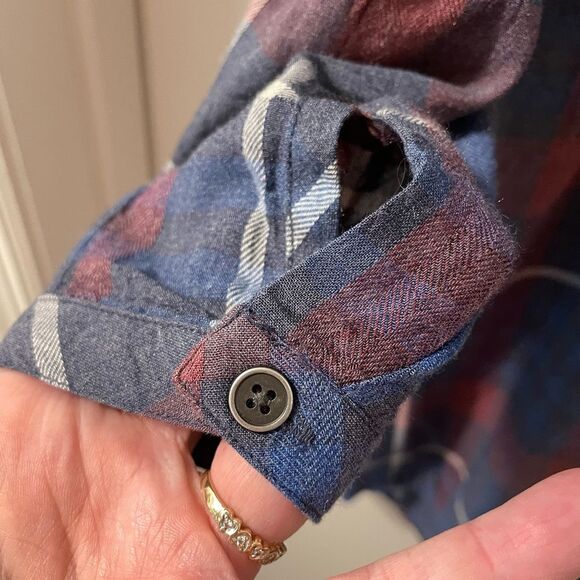 Cloth & Stone for Anthropologie plaid ruffled long sleeve dress in Small - Picture 8 of 8